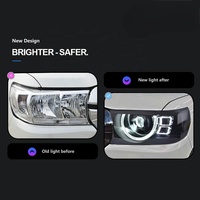 Phares Land Cruiser 2016-2022 LC200 DRL LED ensemble de phares modifiés mise à niveau vers le phare avant de style Defender pour Toyota