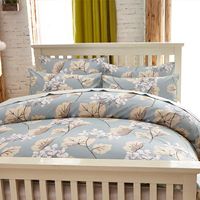 Ensemble de housse de couette en coton 100% naturel, tissu soyeux et lisse, imprimé feuilles de Ginkgo, écologique, 300TC, fermeture à boutons