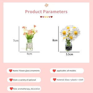 Fiore carino Auto decorazione interna cruscotto giocattoli profumo centro e porta Auto Vintage per Auto Gadget - Product Image 6