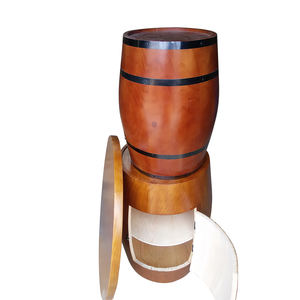 Wod fabrika özelleştirilmiş süslemeleri ahşap meşe varil masa şarap için - Product Image 5