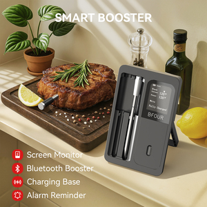 <span class=keywords><strong>Thermomètre</strong></span> numérique <span class=keywords><strong>sans</strong></span> <span class=keywords><strong>fil</strong></span> Bluetooth pour <span class=keywords><strong>viande</strong></span>, best-seller, avec 2 sondes, étanche, en plastique, alimenté par USB, pour la cuisine, le barbecue et le four - Product Image 2