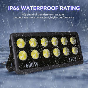 Alto Lúmen Ip66 50W 100W 150W 200W 300W 400W 500W 600W Alumínio 6500K Projector Outdoor Outdoor Billboard Stadium Led Flood Light