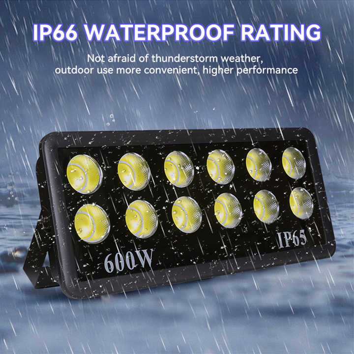 높은 루멘 Ip66 50W 100W 150W 200W 300W 400W 500W 600W 알루미늄 6500K 투광 조명 야외 광고판 경기장 Led 홍수 빛