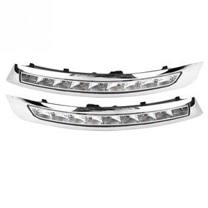 ไฟ LED 12V สำหรับขับกลางวัน2ชิ้น,<span class=keywords><strong>DRL</strong></span> สำหรับ <span class=keywords><strong>Volvo</strong></span> XC90 2007-2013 ABS ครอบไฟตัดหมอกพร้อมไฟเลี้ยวสีเหลืองไฟกระพริบ - Product Image 5
