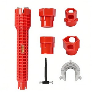 Jeu de clés à tuyaux multifonctions, métriques, hexagonales, à double extrémité, avec poignée antidérapante, pour la réparation des robinets de lavabo de salle de bain, outils de bricolage - Product Image 1
