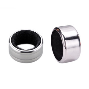 Colliers anti-goutte en acier inoxydable pour bouteilles de vin, avec feutre en velours, pour cuisine et bar, vente en gros - Product Image 3