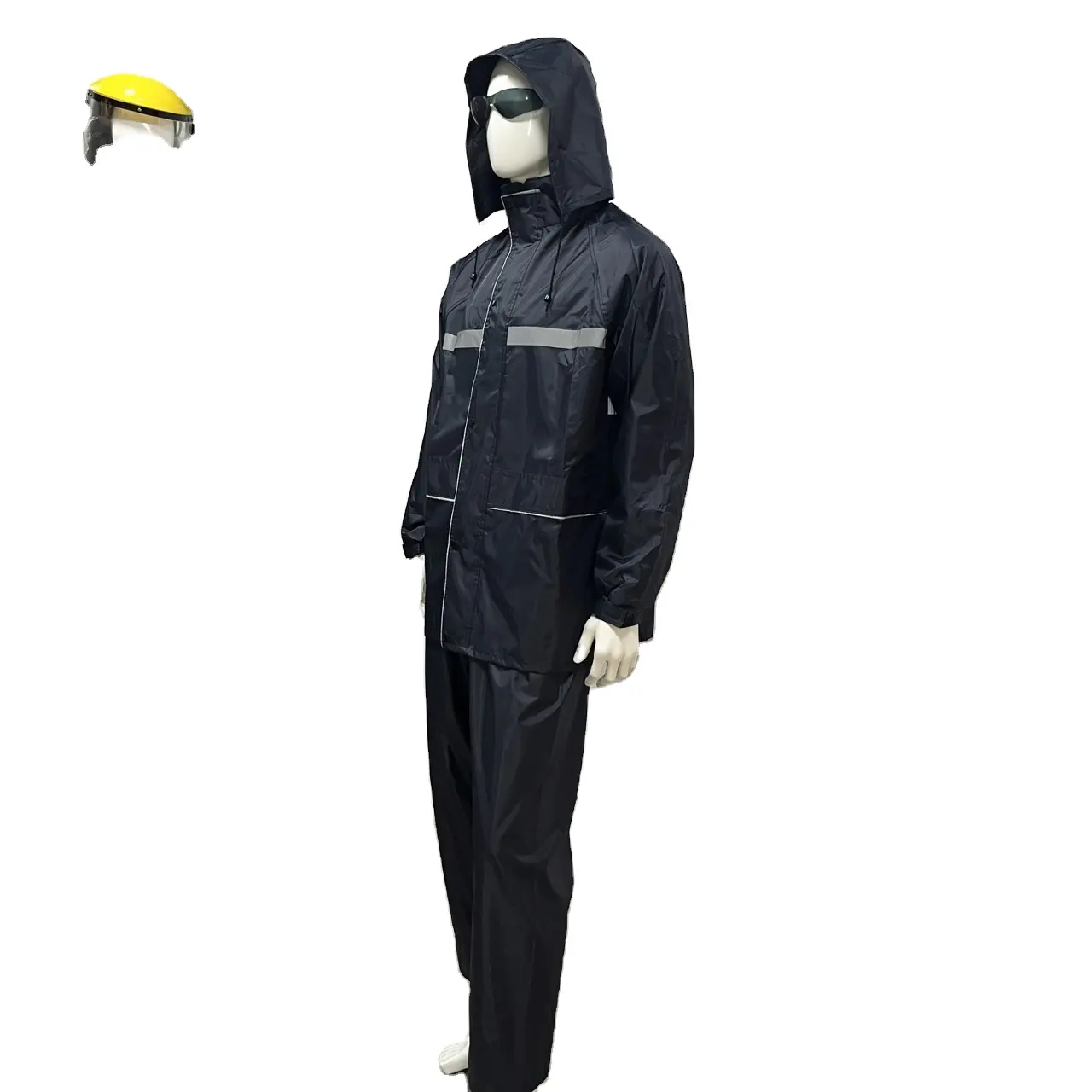 Best Selling PVC Rain Coat Waterproof Men Rainwear Motorcycle Rain Suit For Adults