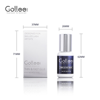 Colle liquide professionnelle pour extensions de cils, sans brûlure, résistante à l'eau et à l'huile, forte adhérence, pour cils sensibles