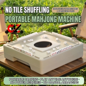 CZFIT Portable Mahjong Machine for Outdoor Camping,<b>mini</b> Mahjong Table Without Washing Cards,dormitory Home,travel,nowash Mahjong - Product Image 1