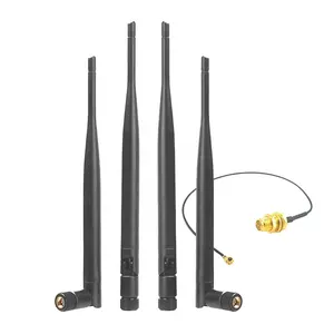 Omni Directional Wifi Ăng-ten Trong Nhà 4dBi 5dBi MIMO Wifi Router Antenna TP-Link 2.4 GHz 5GHz cao su vịt ăng-ten