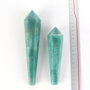 Baguettes de guérison en cristal en gros, pointues et polies, en Fluorite, Amazonite, Sodalite, pour la décoration - Product Image 3