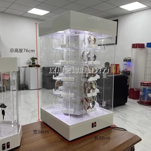 2025 Chất lượng cao tùy chỉnh rõ ràng Acrylic đồng hồ hiển thị trường hợp với C Cuff cho cửa hàng đồng hồ hiển thị - Product Image 3