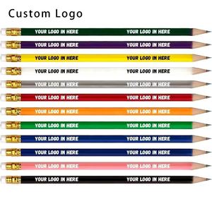 Lápices de Madera HB al por Mayor con Borrador - Impresión Personalizada para Promociones Corporativas - Product Image 1