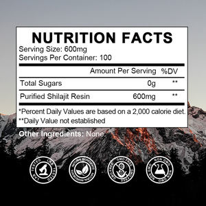 Shilajit Cream 60g Supplément de minéraux multiples Résine Shilajit Pure Himalayan pour le système immunitaire - Product Image 2