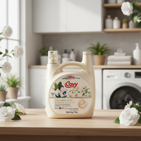 Covy 5kg Liquide Lessive Multi-Effets Parfum Camélia, Formule Douce Antistatique, Fort Pouvoir Décontaminant, Protection Couleurs, Grande Capacité