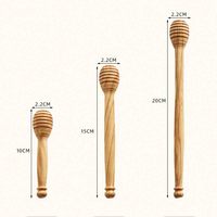 Cuchara de Madera de Olivo Natural Ecológica Sin Pintar Sin Barnizar, Cuchara para Miel con Mango Largo