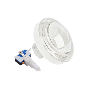 ปุ่มคอนโซลเกม60มม. ขอบใสรอบการรีเซ็ตด้วยปุ่มตอบสนองของเครื่องกรงเล็บอาเขตไมโครสวิตช์ไฟ - Product Image 6