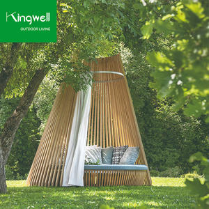 लक्जरी टेक लकड़ी छत गार्डन आउटडोर फर्नीचर पूल चेज़ लाउंज कुर्सियां और होटल और समुद्र तट के लिए दिन धूप - Product Image 1