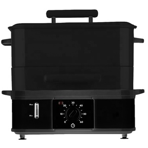 ספינת קיטור נקניקיות עם 2 להסרה חמה כלב מגש 12L 800W ספינת קיטור נקניקיות יצרנית מכונה - Product Image 4