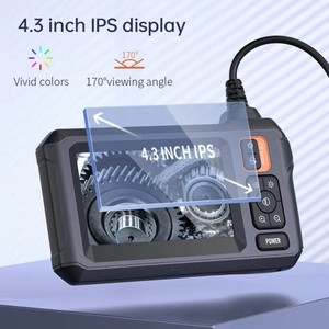 <span class=keywords><strong>8mm</strong></span> IP67 étanche HD 4.3 pouces écran endoscope industriel caméra 8 LED endoscope vidéo numérique de poche pour carte mémoire intérieure - Product Image 3