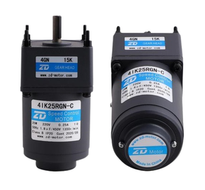มอเตอร์เกียร์ปรับความเร็วได้ ZD 10W-200W แรงบิดสูง ความเร็วต่ำ แบบเฟสเดียวและสามเฟส มอเตอร์เหนี่ยวนำกระแสสลับ 40W - Product Image 2