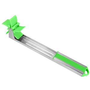 Zenidoo Coupe-pastèque en acier inoxydable en forme de moulin à vent, manuel, multifonction, facile à nettoyer, outil de cuisine - Product Image 1