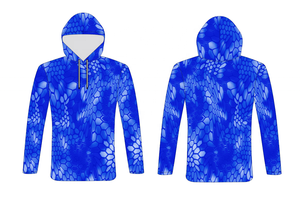 Bán buôn bán Hot grey Camo kryptek thiết kế UPF 50 + Hiệu suất tùy chỉnh polyester in trùm đầu câu cá Áo sơ mi - Product Image 4