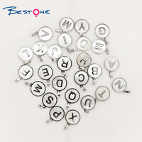BESTONE Dream Charming Beads, breloques charmantes pour la création de bijoux DIY, breloques de conception, mots de A à Z, pendentif en coquillage pour collier