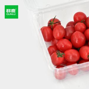 500g nhựa dùng một lần Pet vỏ sò container trong suốt punnets nắp trái cây anh đào dâu tây vỉ dập cho rau - Product Image 4
