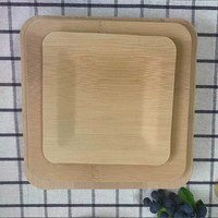 Assiettes en bambou de qualité alimentaire, biodégradables, réutilisables/jetables, vaisselle écologique pour les fêtes, les restaurants, les cafés, les hôtels, usage quotidien