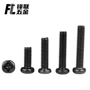 Tornillo de Cabeza Redonda Cruzada de Acero al Carbono Negro Fenglian M1 M5, Grado A para la Industria de la Construcción - Product Image 3