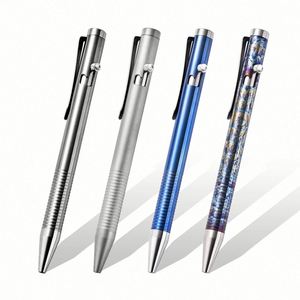 <b>Ps</b>-20250902-<b>3</b> Custom Logo Outdoor Portable Ballpoint 1.0Mm Sports Multifunctional Titanium Alloy Gun Bolt Metal Pens - Product Image 1