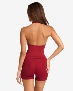 Set Sportivo Sexy <span class=keywords><strong>da</strong></span> <span class=keywords><strong>Donna</strong></span> all'Ingrosso, Completo <span class=keywords><strong>da</strong></span> Palestra ad Asciugatura Rapida, Top Corto Monospalla con Pantaloncini Stampati, Completo Yoga 2 Pezzi <span class=keywords><strong>Taglie</strong></span> <span class=keywords><strong>Forti</strong></span> - Product Image 5