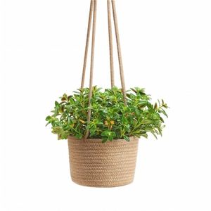 Juego de decoración de pared de bambú, cesta de fruta colgante de mimbre de yute, macetas extra grandes para plantas, cestas de flores de pesca - Product Image 2