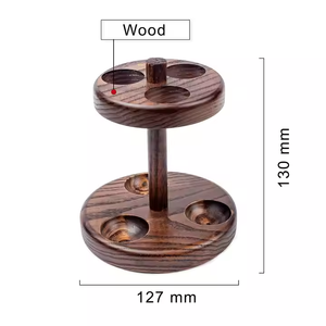 حامل خشبي بتصميم جديد لأنابيب التبغ حامل يحمل حامل أنابيب خشبية جديدة من أجل أنابيب تدخين التبغ - Product Image 3