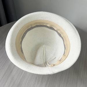 Women's retro rolled edge fisherman <b>hat</b>, British top <b>hat</b> French elegant high-end <b>hat</b> - Product Image 6