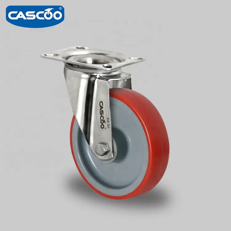 CASCOO 5 بوصة الصناعية البولي يوريثين الفولاذ المقاوم للصدأ الخروع
