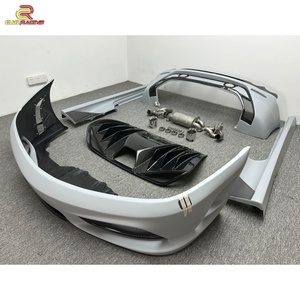 Nuevo Kit de Carrocería Estilo Scuderia, Mitad Fibra de Carbono, Acabado Brillante, Tejido Twill, Parachoques Delantero/Trasero, Faldones Laterales, Escape para F430 2005-2009 - Product Image 2
