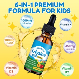 Gouttes liquides de L-Lysine liposomale OEM, complément de Lysine avec Calcium, GABA, Vitamine D3, Vitamine <span class=keywords><strong>K</strong></span>, Vitamine <span class=keywords><strong>K2</strong></span>, soutien immunitaire, collagène, santé de la peau et des lèvres - Product Image 5