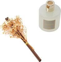Flacon diffuseur à roseaux blanc avec logo personnalisé Bouteilles diffuseur de 200ml Bouteilles diffuseur vides rondes en verre avec boîte