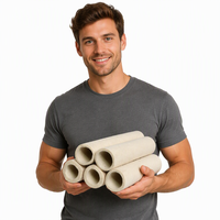 Tube en feutre 100 % laine personnalisé, absorbant l'huile, antistatique, tricoté, teint blanc, tissu industriel pour doublure