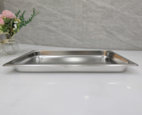 304 Edelstahl Dampfgarbehälter 1/1 Größe Gastronorm-Behälter 40MM Tiefe Schale für Restaurants