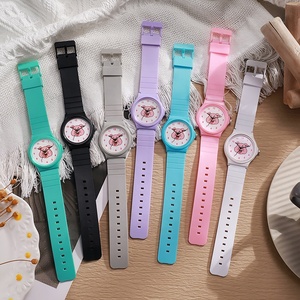 Orologio da Bambino Economico all'Ingrosso Maialino Rosa Cartone Animato Orologio al Quarzo in Silicone per Studenti Montre Pour Enfants - Product Image 5