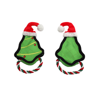 Jouets personnalisés pour Halloween et Noël, jouets en peluche de luxe durables à mâcher, ensemble de jouets interactifs pour chiens, écologiques pour les dents