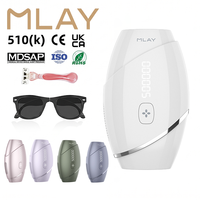 MLAY T22 Alat Penghilang Bulu Permanen Tanpa Rasa Sakit untuk Penggunaan di Rumah, Perangkat IPL Laser Penghilang Bulu untuk Wanita, Bikini, Kaki, dan Tubuh