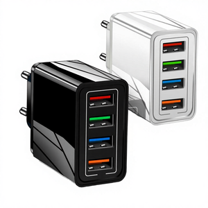 อะแดปเตอร์ชาร์จไฟแบบติดผนัง 4 พอร์ต USB รองรับ Quick Charge 3.0 หัวปลั๊ก EU US UK สำหรับโทรศัพท์มือถือ - Product Image 4