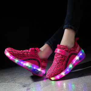 Chaussure à roulettes à une roue rétractable avec éclairage LED, chaussures électriques à roulettes clignotantes pour enfants, chaussures à roulettes clignotantes pour enfants - Product Image 6