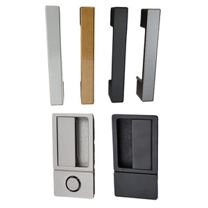 Cerradura de Puerta Empotrada Minimalista, Silenciosa, Negra, Cerradura de Embutir Oculta para Puertas Interiores de Madera de Dormitorio - Product Image 6