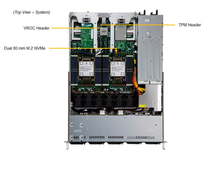 Carte mère Supermicro 1U pour serveur rackable PowerEdge SYS-121C-TN2R, modèle 2026, très demandée pour entreprises et organisations - Product Image 2