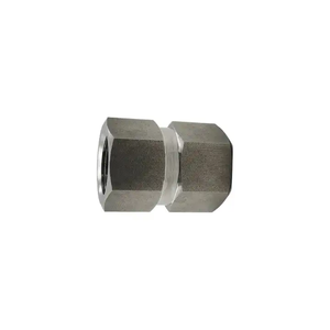 Paslanmaz çelik altıgen vida kaplin, yüksek basınç 1/2 inç. X 1/2 inç Dişli NPT - Product Image 1